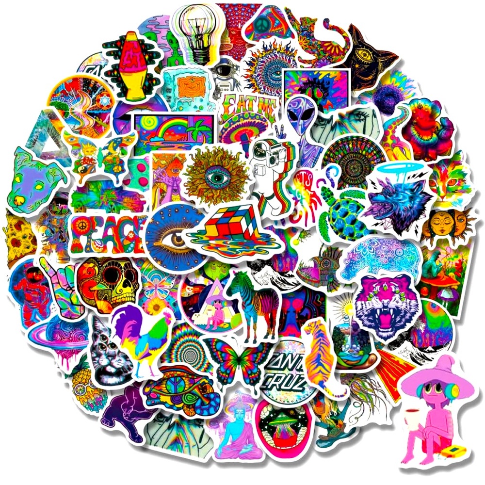 Trippy Stickers 50 ct